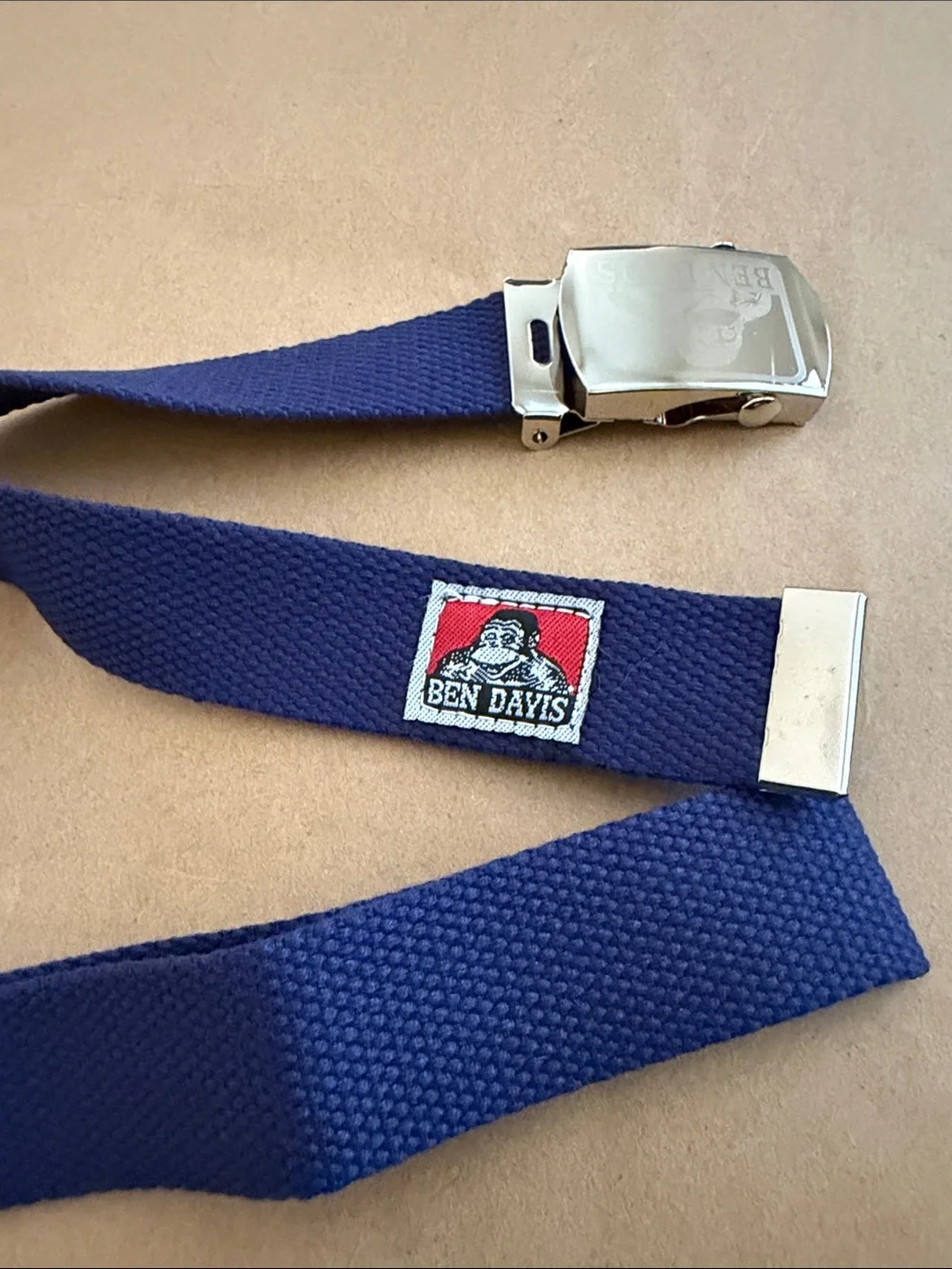 Navy blue Ben Davis cotton web belt